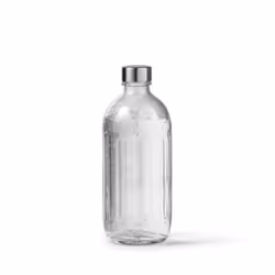 AARKE 4280037, Bottiglia di carbonatazione, Trasparente, Vetro, Acciaio inox, 800 ml, Aarke Carbonator Pro, 1 pz
