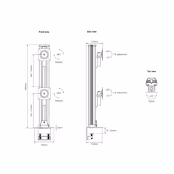 Multibrackets 0556 Supporti a parete per TV 50" Scrivania Nero - Vista aggiuntiva 6