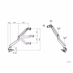 Multibrackets 3144 base e supporto per PC/workstation All-in-One 10 kg Argento 24" - Vista aggiuntiva 6