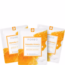 Foreo Farm to Face Sheet Mask Honey 3 Stk. Maschera detergente Donna