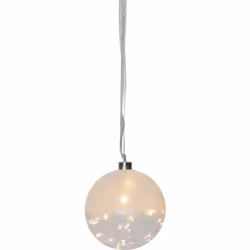 Star Trading Glass Bauble Glow, Figura luminosa decorativa, Trasparente, IP20, 30 lampadina(e), LED, 0,9 W