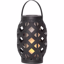 Star Trading 12.062-18, Lampada a fiamma, Nero, Plastica, Luce d'atmosfera, Giardino, Balcone, Camera da letto, IP20