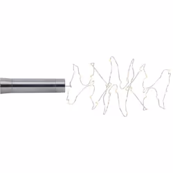 Star Trading 12.728-04, Ghirlanda di luci decorative, Argento, 6 h, 18 h, 40 lampadina(e), LED