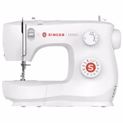 SINGER M2605, Bianco, Macchina da cucire automatica, Cucito, 4 tempi, Leva, Manopola, Elettromeccanico