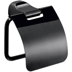 Nova - Portarotolo coperto da muro in acciaio inox e Cromall ST25 Gedy serie stelvio Nero Opaco