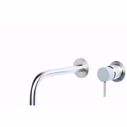 Rubinetto miscelatore a parete per lavabo in acciaio inox Tubico Colorado con maniglia colorata T20050Miscelatore monocomando ...