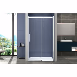 Box scorrevole SENZA TELAIO Box doccia 170 cm porta scorrevole SENZA TELAIO H200 cm cristallo 8mm MILLY profilo cromato A vol ...