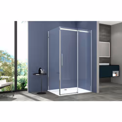 Box SENZA TELAIO h200cm Box Doccia 2 lati 90x160 cm SENZA TELAIO H200 cm da 8mm: lato fisso + porta scorrevole FIORE Il box d ...