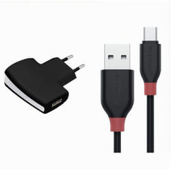 Maxtech - Kit Caricabatteria Adattatore Di Ricarica Con Cavo Micro Usb 1mt Ca-s036 -