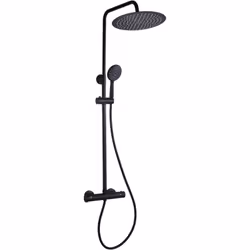Colonna termostatico nero tondo Colonna doccia con miscelatore termostatico nero opaco tondo KZ-1006 - DUBAI Ogni singola goc ...