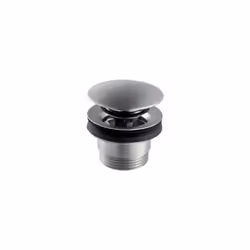 Piletta click-clack troppopieno Vema Piletta click-clack con troppopieno Vema TIBER STEEL - P000400 Ogni singola goccia è un’ ...
