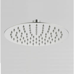 Soffione doccia ultraslim tondo acciaio inox satinato D20 cm TEXAS