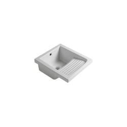 Pilozzo in ceramica 45x51 cm con strizzatoio Bianco