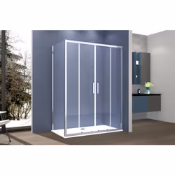Box 2 lati scorrevole Box Doccia 2 lati 90x130 cm: fisso + porta scorrevole apertura centrale h195cm - GAIA A volte per esser ...