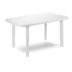 Maury's tavolo faro da esterno 137 x 85 x H72 in colore bianco