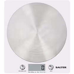 Descrizione Con la bilancia elettronica a disco di Salter, è possibile pesare in tutta semplicità gli ingredienti. Grazie all ...