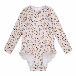 Swim Essentials 2020SE502, Costume da bagno intero, Aderente, Bambino, Bianco, Fantasia, Femmina