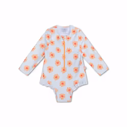 Swim Essentials 2023SE568, Costume da bagno intero, Bambino, Rosso, Bianco, Fantasia, Femmina, Motivo floreale