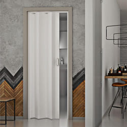 Porta a Soffietto da Interno 83x214 cm in PVC Dalia Bianca Pastello