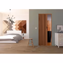 Porta a Soffietto da Interno 83x214 cm in PVC Dalia Noce Pastello - Vista aggiuntiva 2
