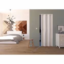 Porta a Soffietto da Interno 88,5x214 cm in PVC Florance Pino Sbiancato - Vista aggiuntiva 2