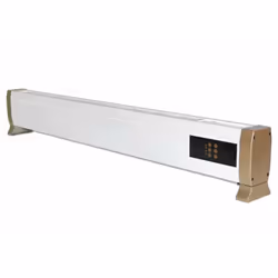 Stufa Stufa Elettrica a Battiscopa da Pavimento 140x12,5x24 cm 2200W Sined Bianco Pratico termoventilatore statico elettrico ...
