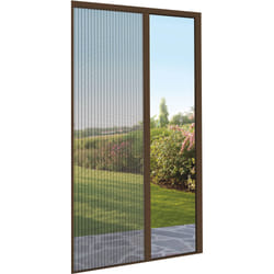 Zanzariera a Scorrimento 150x240 cm per Porta e Balcone Masi Plixè Marrone