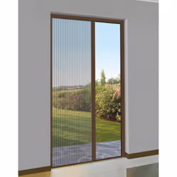 Zanzariera a Scorrimento 150x240 cm per Porta e Balcone Masi Plixè Marrone - Vista aggiuntiva 2