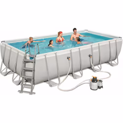 Piscina Fuori Terra Piscina Fuori Terra Rettangolare 549x274x122cm Bestway Power Steel Frame 56466 Telaio in metallo trattato ...