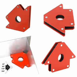 POSIZIONATORE MAGNETICO PER SALDATURA MAX 22 KG Calamita a forma di freccia quest oggetto consente di lavorare con diversi an ...