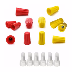KIT 18 CAPPUCCI TERMINALI PER CAVO ELETTRICO TAPPI CHIUSI Kit cappucci isolanti per cavi. Utilizzato per diversi tipi d impia ...
