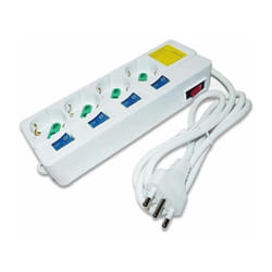 Oxford - Multi Presa 4 Posti Tasto On Off Multipresa Elettrica Shuko 4 Interruttori Spina