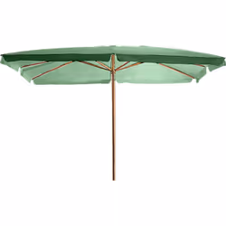 Ombrellone Ombrellone da Giardino in Legno 2x3m Bauer Verde Struttura in Legno Diametro palo: 48 mm Top in Poliestere Dimensi ...