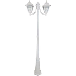 Paletto da Esterno Lampione H200 cm Bauer New York Bianco