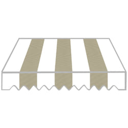Tenda da Sole a Caduta 3x2,5m Tessuto in Poliestere Disegno P2004