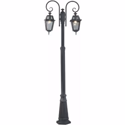 Paletto Paletto da Esterno Lampione H220 cm Bauer Milano Grigio Corpo in alluminio pressofuso verniciato con polveri epossidi ...
