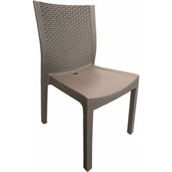 Sedia da Giardino in Rattan Bauer Panarea Tortora