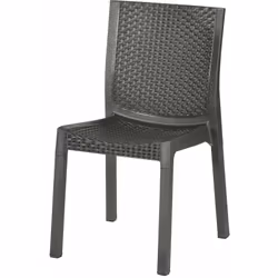 Sedia Sedia da Giardino in Rattan Bauer Panarea Antracite Materiale Rattan Colore Antracite Dimensioni (LxPxA): 42 x 55 x 86  ...
