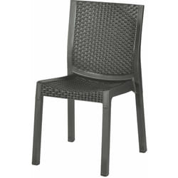 Sedia da Giardino in Rattan Bauer Panarea Antracite