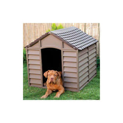 Bauer - Cuccia per Cane Taglia Media in Resina Smontabile 86X84X82 cm Beige/Marrone
