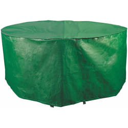 Bauer - Telo Impermeabile Ø125x70cm in Poliestere per Tavoli Tondi da Giardino Verde