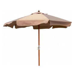 Bauer - Ombrellone da Giardino Ø3 m Palo Ø48 mm in Legno Island Ecrù