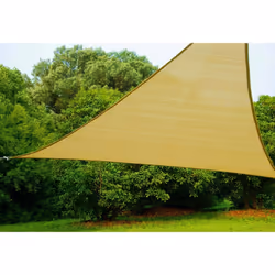 Vela Ombreggiante Tenda a Vela Ombreggiante Triangolare 500x500x500 cm in Polietilene Bauer Beige Questa Tenda a Vela assicur ...