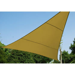 Tenda a Vela Ombreggiante Triangolare 500x500x500 cm in Poliestere 160 Gr/Mq Bauer Ecrù