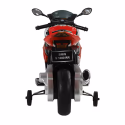 Moto Elettrica per Bambini 12V con Licenza BMW RR Nero e Rosso - Vista aggiuntiva 4