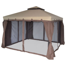 Gazebo da Giardino 3x4m in Alluminio Morel Denver Marrone