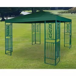 Gazebo da Giardino 3x3m in Metallo Morel Ferro Verde - Vista aggiuntiva 2