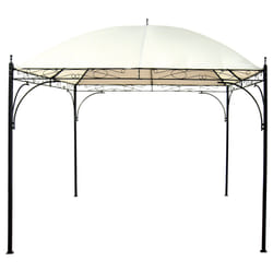 Gazebo da Giardino 3x3m in Metallo Morel Seattle Ecrù