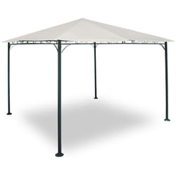 Gazebo da Giardino 3x3m in Metallo Morel Decò Ecrù