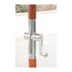 Bauer - Ombrellone da Giardino 2x3 m Palo Ø38 mm in Legno Island Ecrù